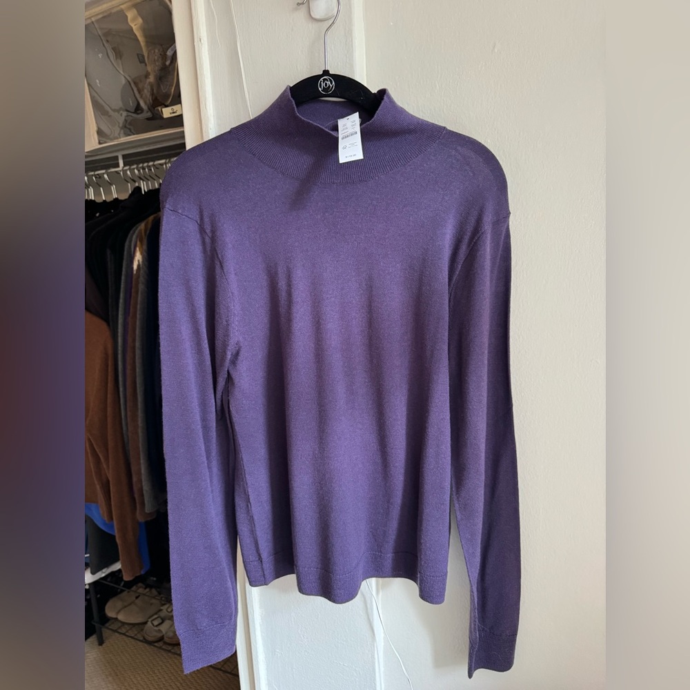 NWT J. Crew turtleneck 100% merino wool. Size large